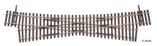 TILLIG 85396 - H0 Einfachkreuzungsweiche 15° R 1050 mm, Länge 252 mm